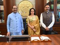 विस अध्यक्ष हरविन्द्र कल्याण ने लोक सभा अध्यक्ष ओम बिरला के साथ विधायी कार्यों के प्रशिक्षण संबंधी विषयों पर की विस्तृत चर्चा | — चंडीगढ़, 24 जुलाई