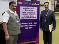 राष्ट्रमंडल संसदीय संघ (सीपीए) के 11वें भारतीय क्षेत्रीय सम्मेलन में भाग लेने पहुंचे हरियाणा विधान सभा अध्यक्ष हरविन्द्र कल्याण और उपाध्यक्ष डॉ. कृष्ण लाल मिड्ढा। — चंडीगढ़, 11 सितंबर