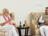 उड़ीसा के पूर्व राज्यपाल प्रो. गणेशी लाल ने हरियाणा विधान सभा अध्यक्ष हरविन्द्र कल्याण से की शिष्टाचार भेंट | — चंडीगढ़, 4 सितम्बर